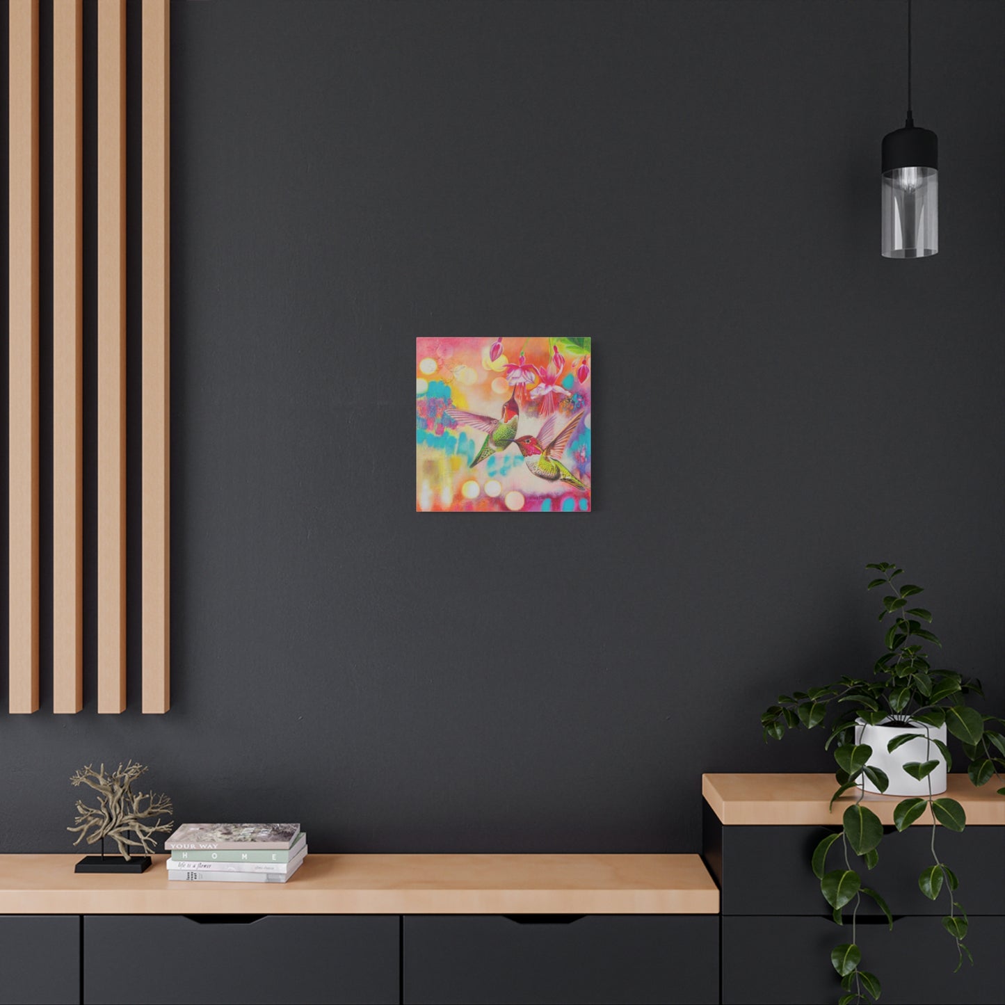 Colorful Hummingbird Canvas Gallery Wraps - Vibrant Wall Art for Home Decor