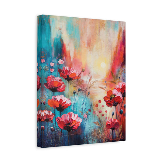 Poppies at Dusk Canvas Print