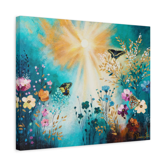 Fluttering Glow Canvas Print