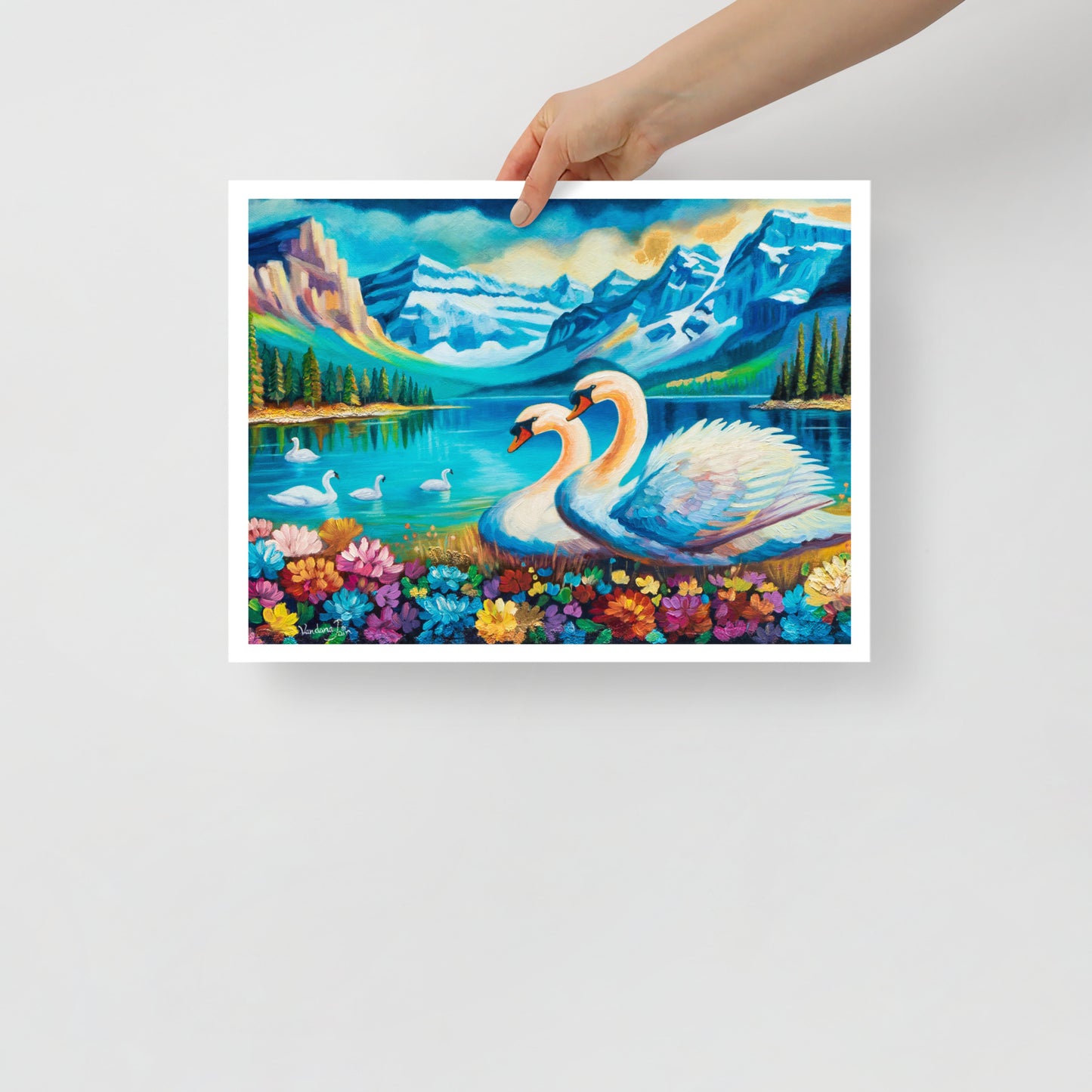 Swan's Paradise Fine Art Print