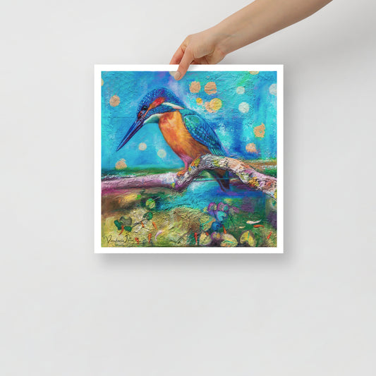 Peaceful Blue Monarch Fine Art Print