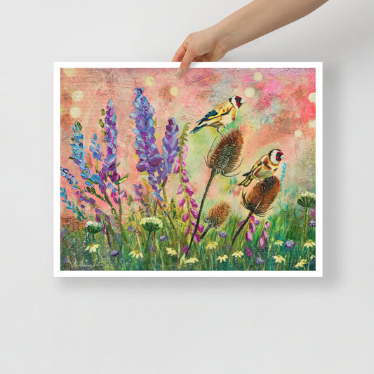 Blue Wild Flowers Fine Art Print