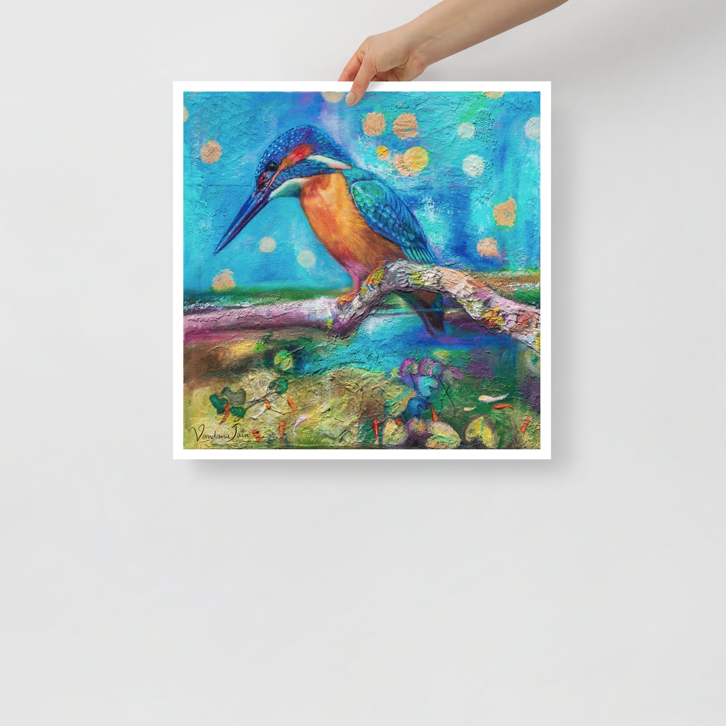 Peaceful Blue Monarch Fine Art Print