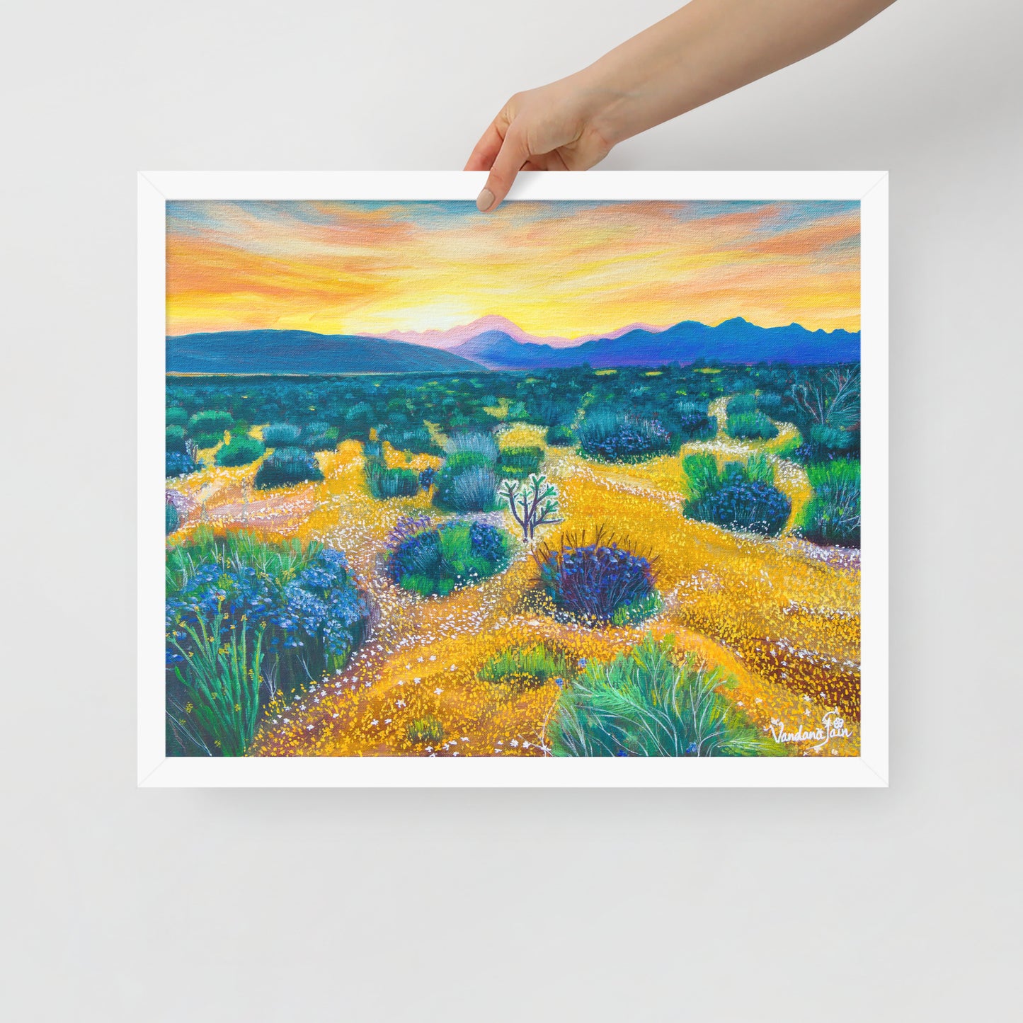 Yellow Valley Fine Art Print - Framed ( 3 Variants)