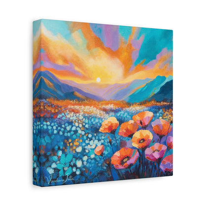 Golden Poppies Canvas Print