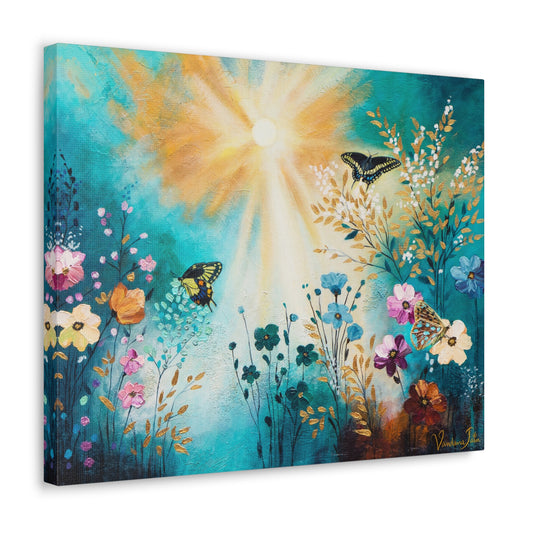 Fluttering Glow Canvas Print