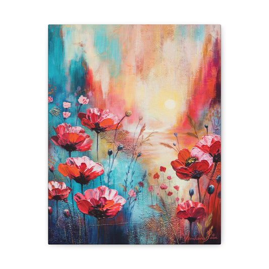 Poppies at Dusk Canvas Print