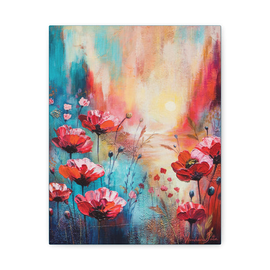 Poppies at Dusk Canvas Print