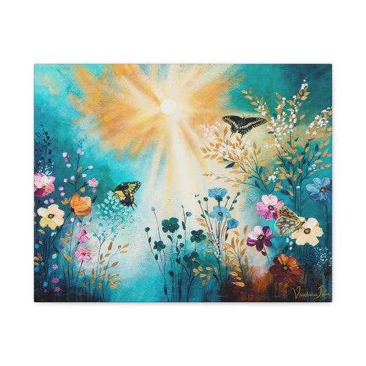 Fluttering Glow Canvas Print