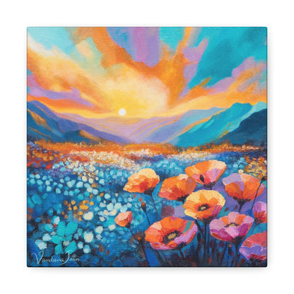 Golden Poppies Canvas Print