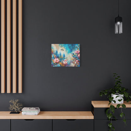 Blue Jay Bonnets Canvas Print