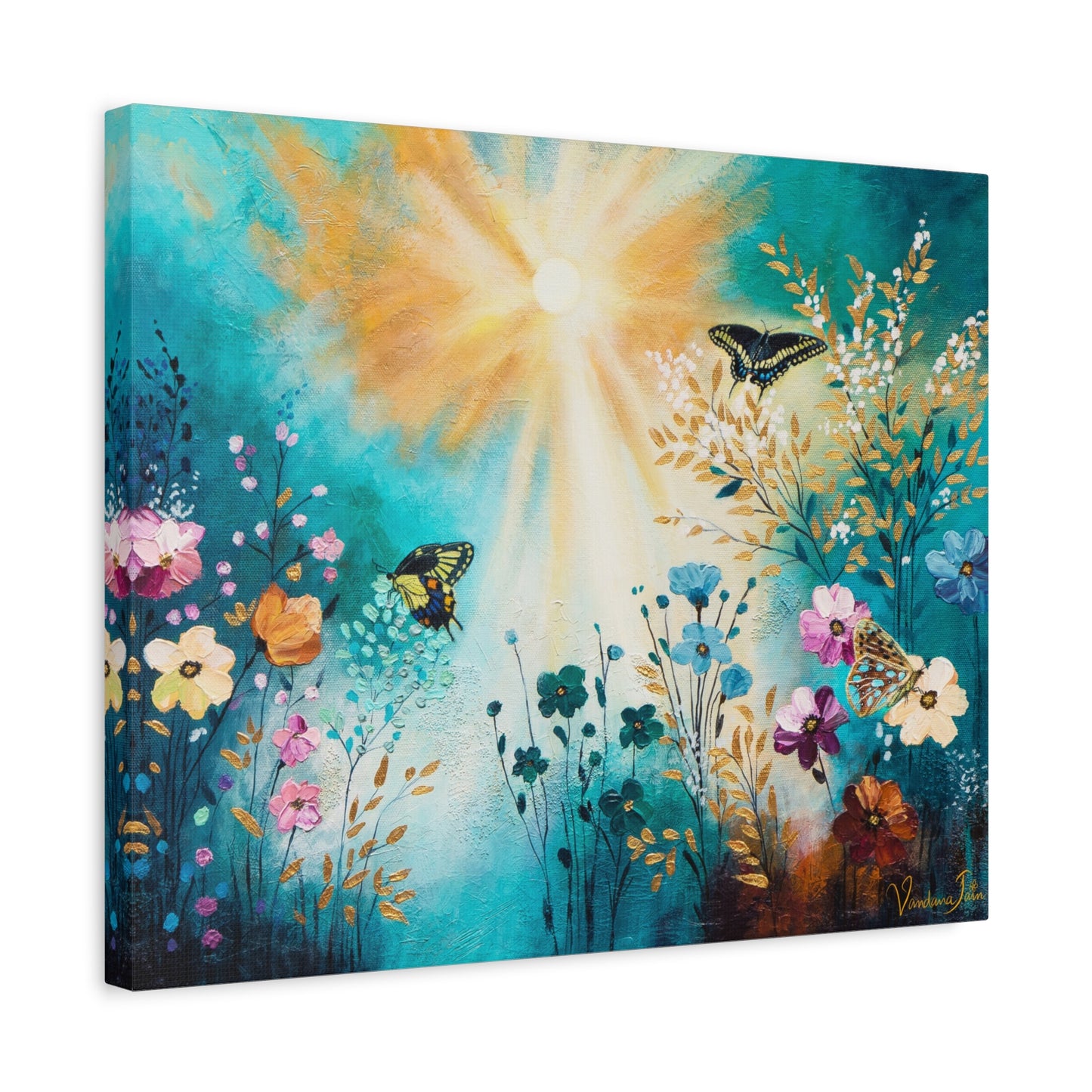 Fluttering Glow Canvas Print
