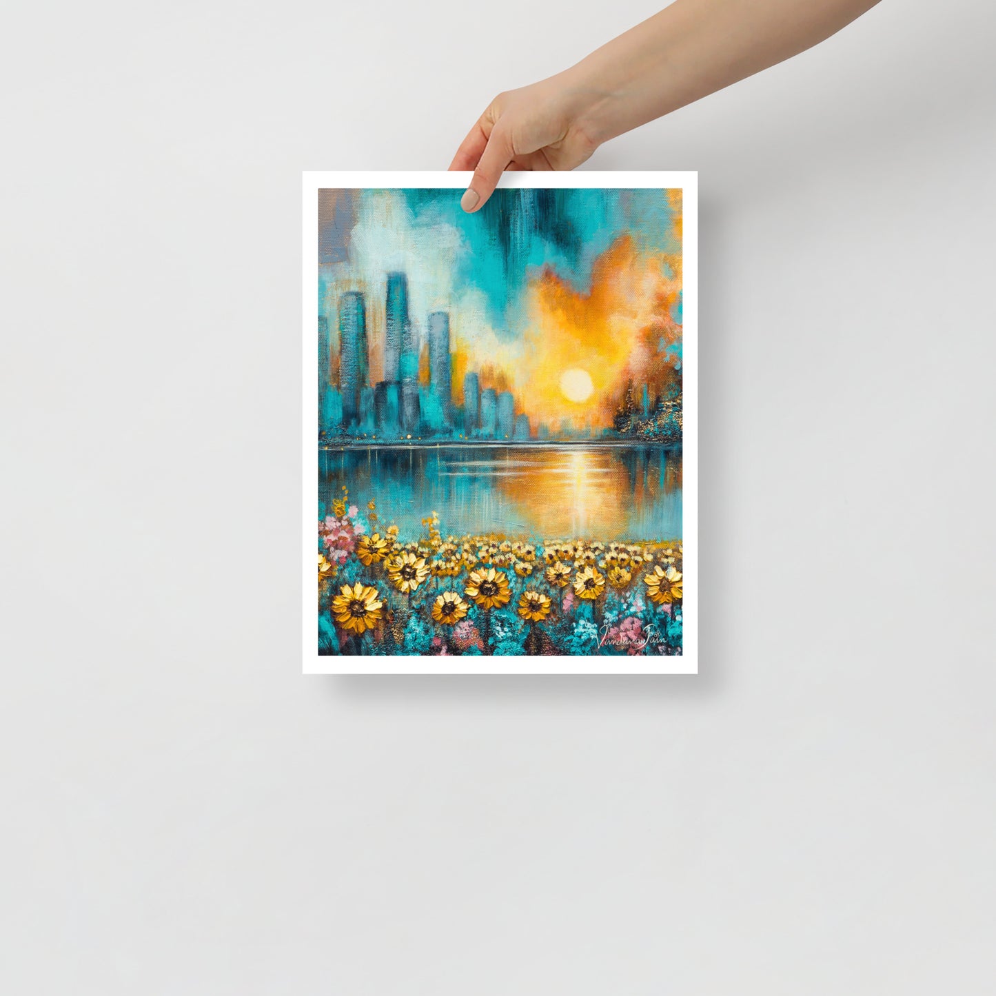 Sunlit Skyline Fine Art Print