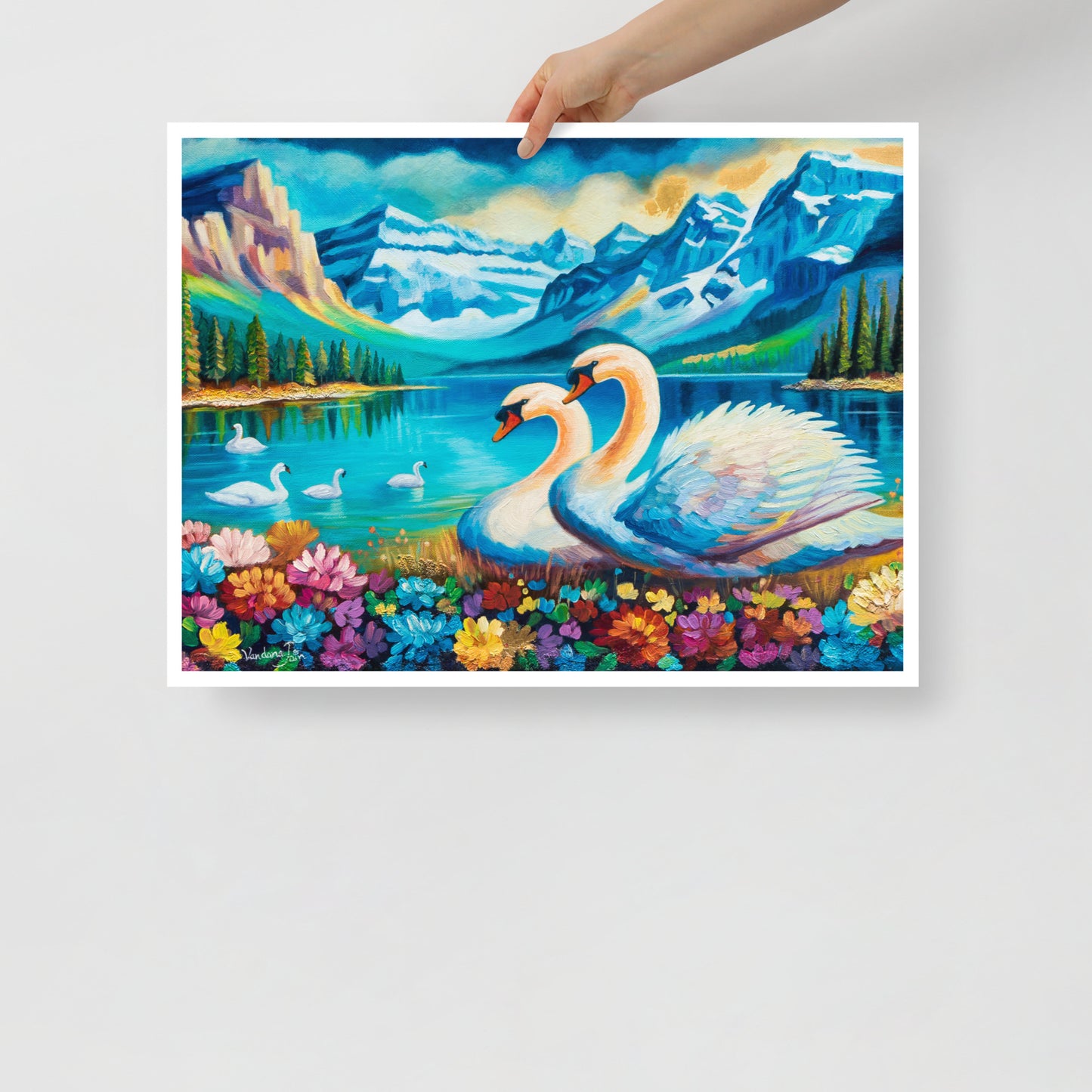 Swan's Paradise Fine Art Print