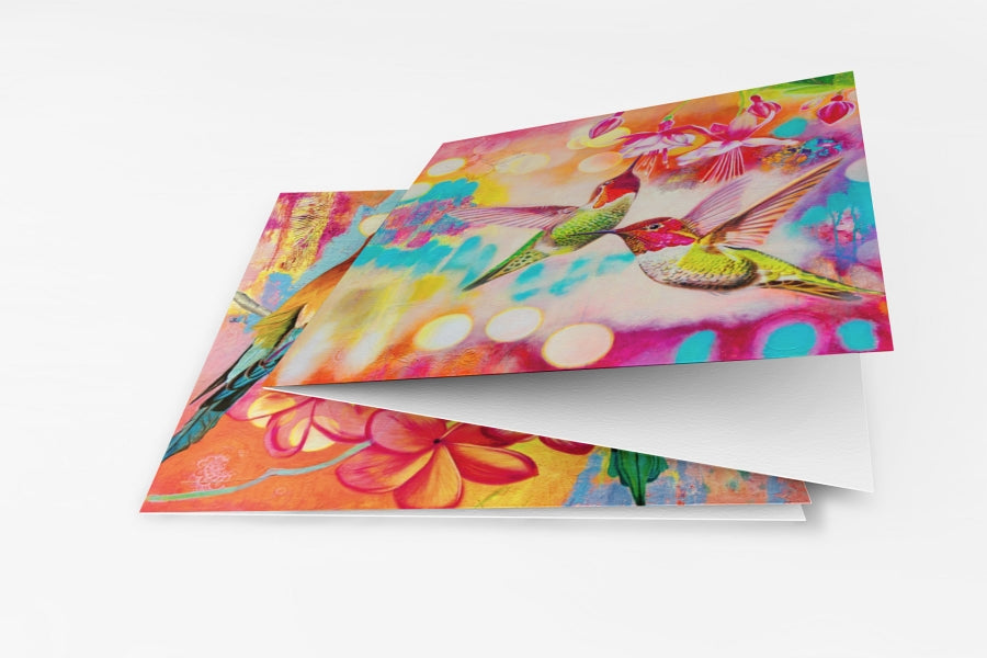 Square Greeting/Note Cards Pack 1 (Set of 4)