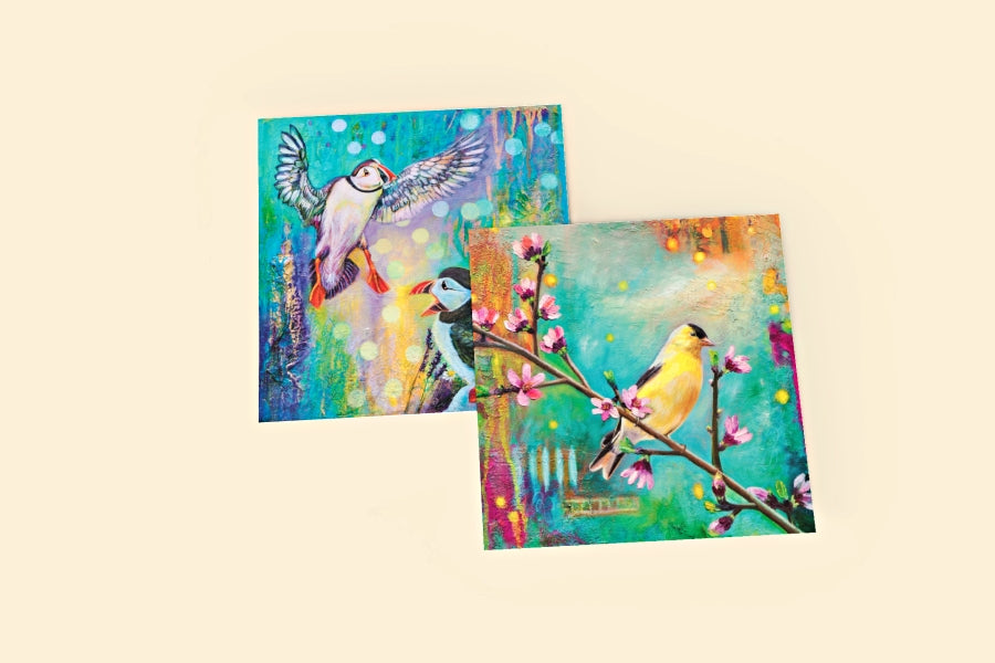 Square Greeting/Note Cards Pack 1 (Set of 4)