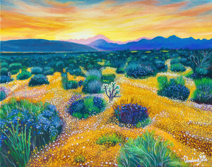 Yellow Valley Fine Art Print - Framed ( 3 Variants)