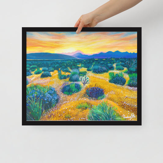 Yellow Valley Fine Art Print - Framed ( 3 Variants)