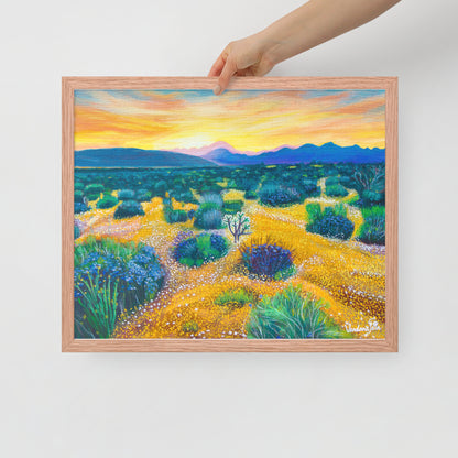 Yellow Valley Fine Art Print - Framed ( 3 Variants)